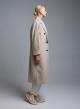 Ecrou double breasted Coat Tensione In-6