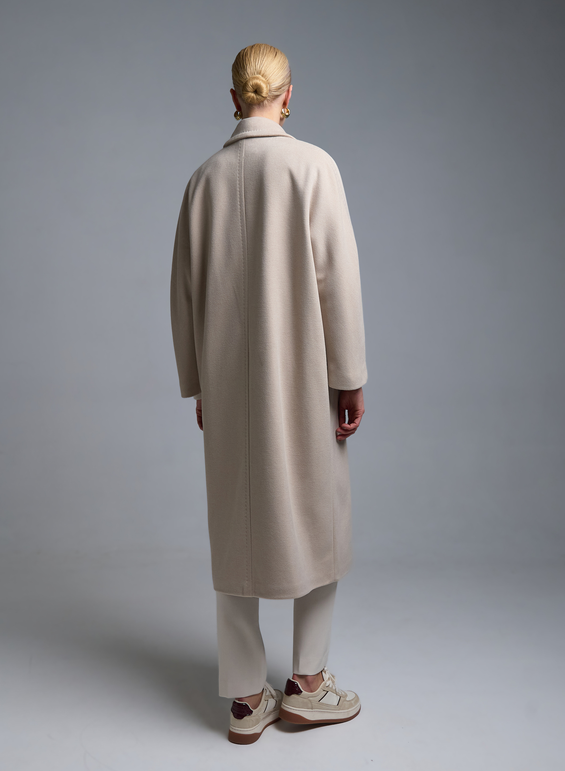 Ecrou double breasted Coat Tensione In - 7