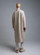 Ecrou double breasted Coat Tensione In-7
