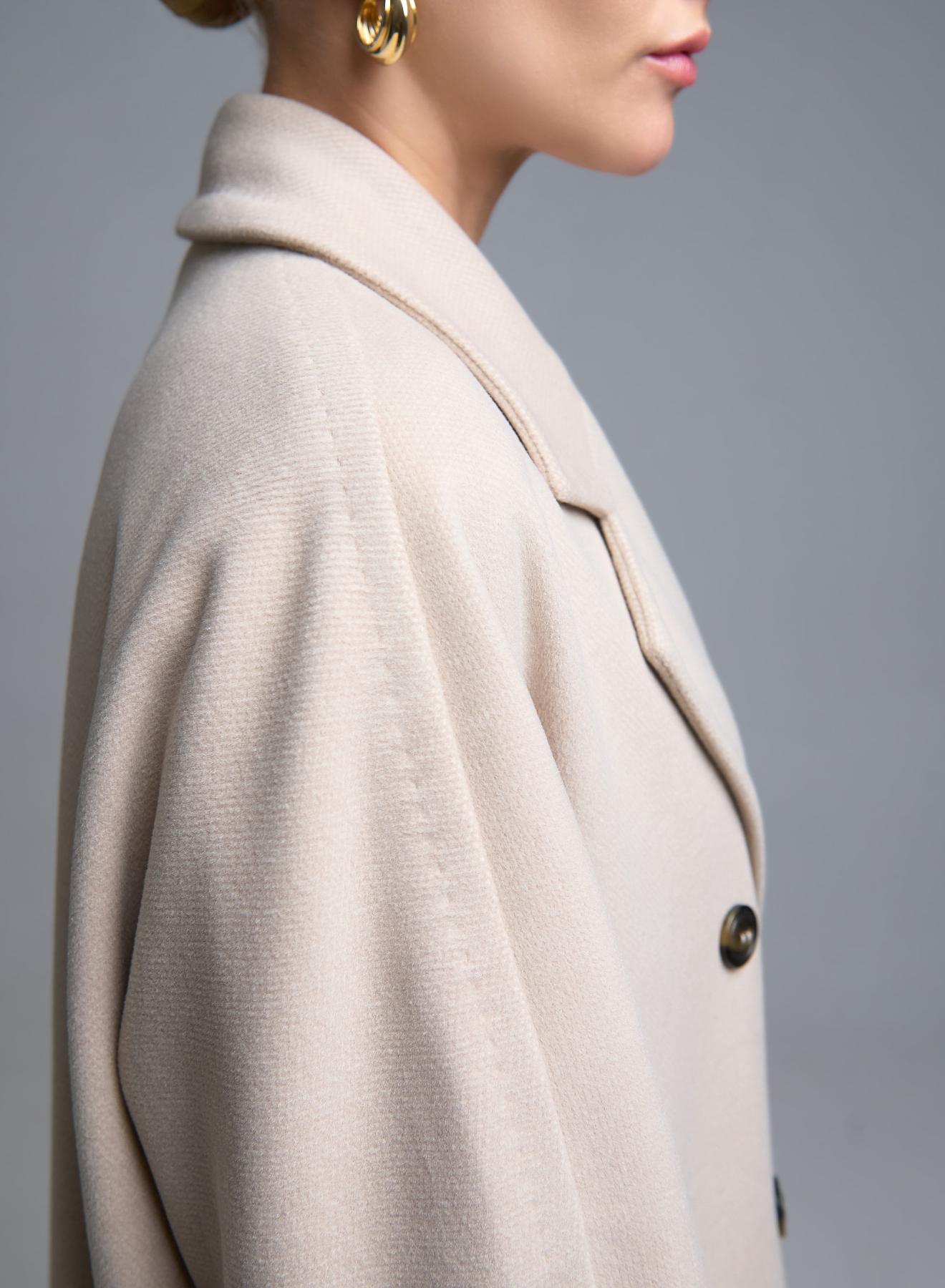 Ecrou double breasted Coat Tensione In - 5