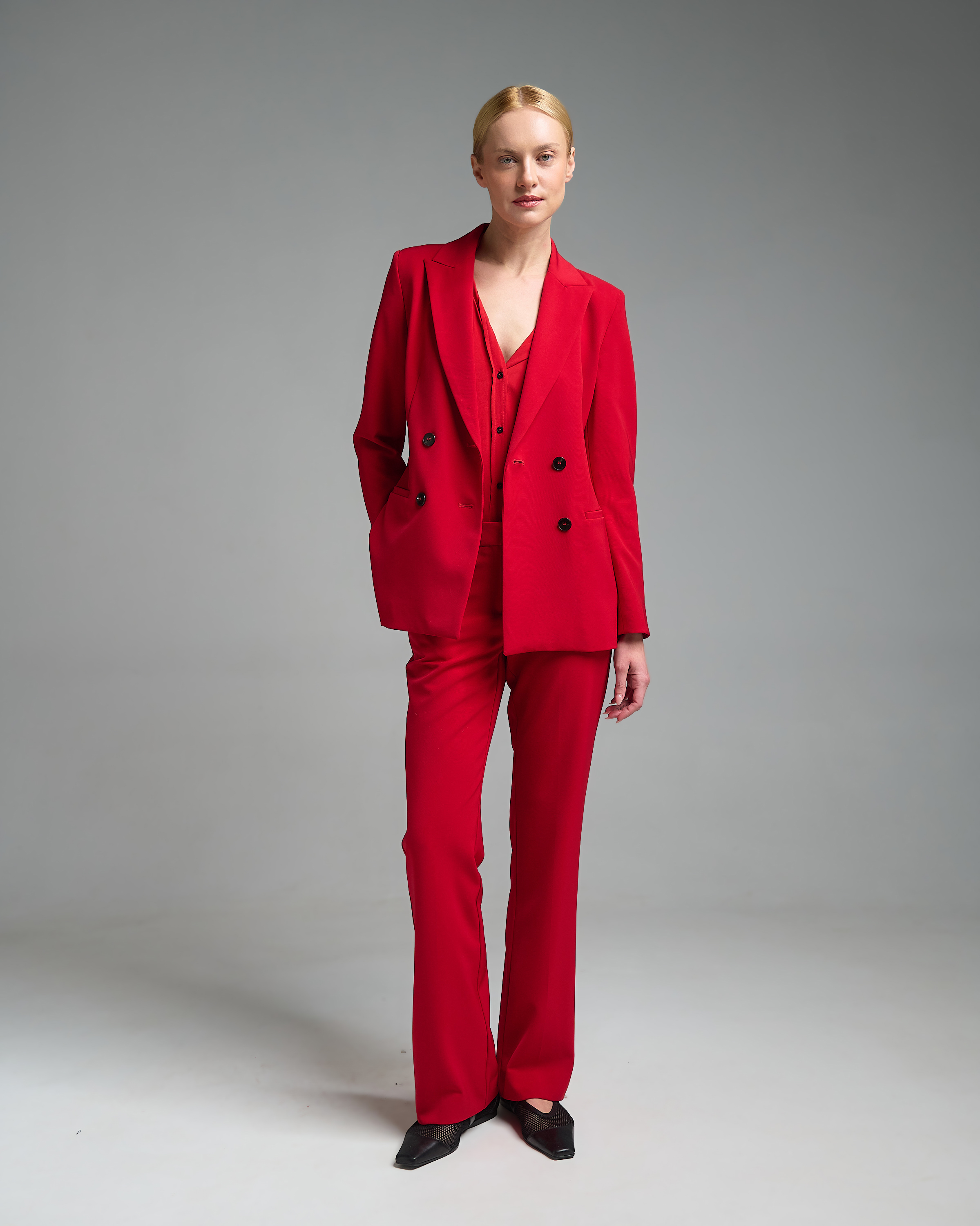 Κόκκινο Σακάκι σταυροκούμπωτο Emme Marella - 1