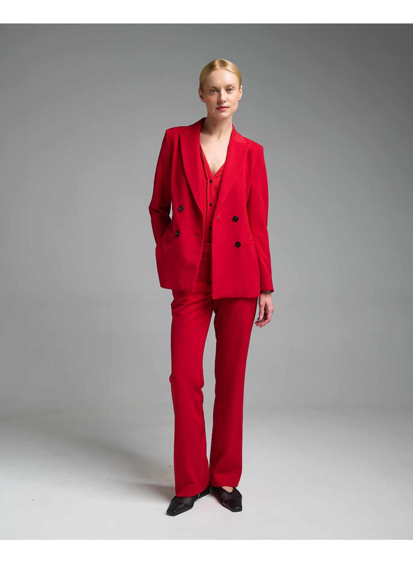 Κόκκινο Σακάκι σταυροκούμπωτο Emme Marella - 2