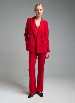 Red slim flared Trousers Emme Marella - 57654