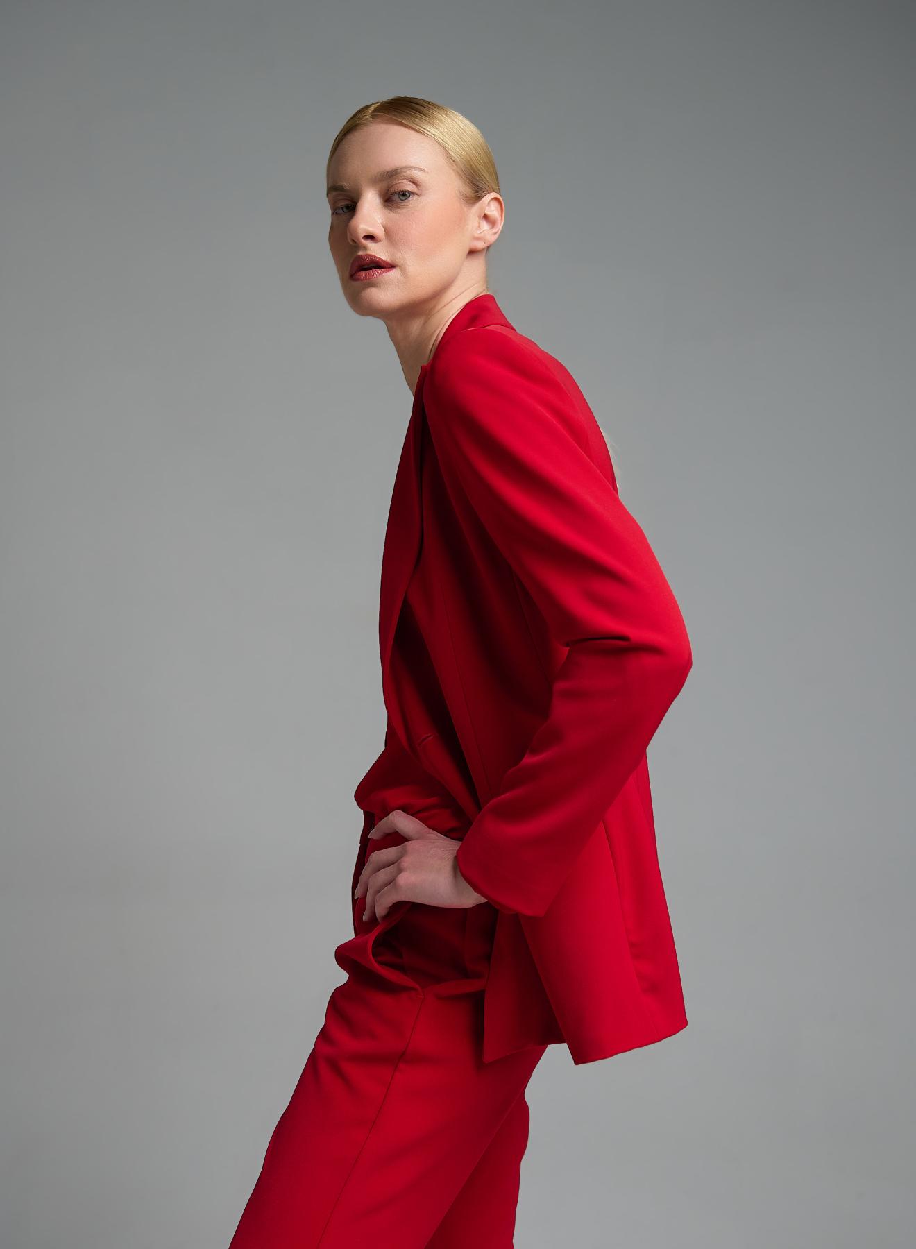 Κόκκινο Σακάκι σταυροκούμπωτο Emme Marella - 4