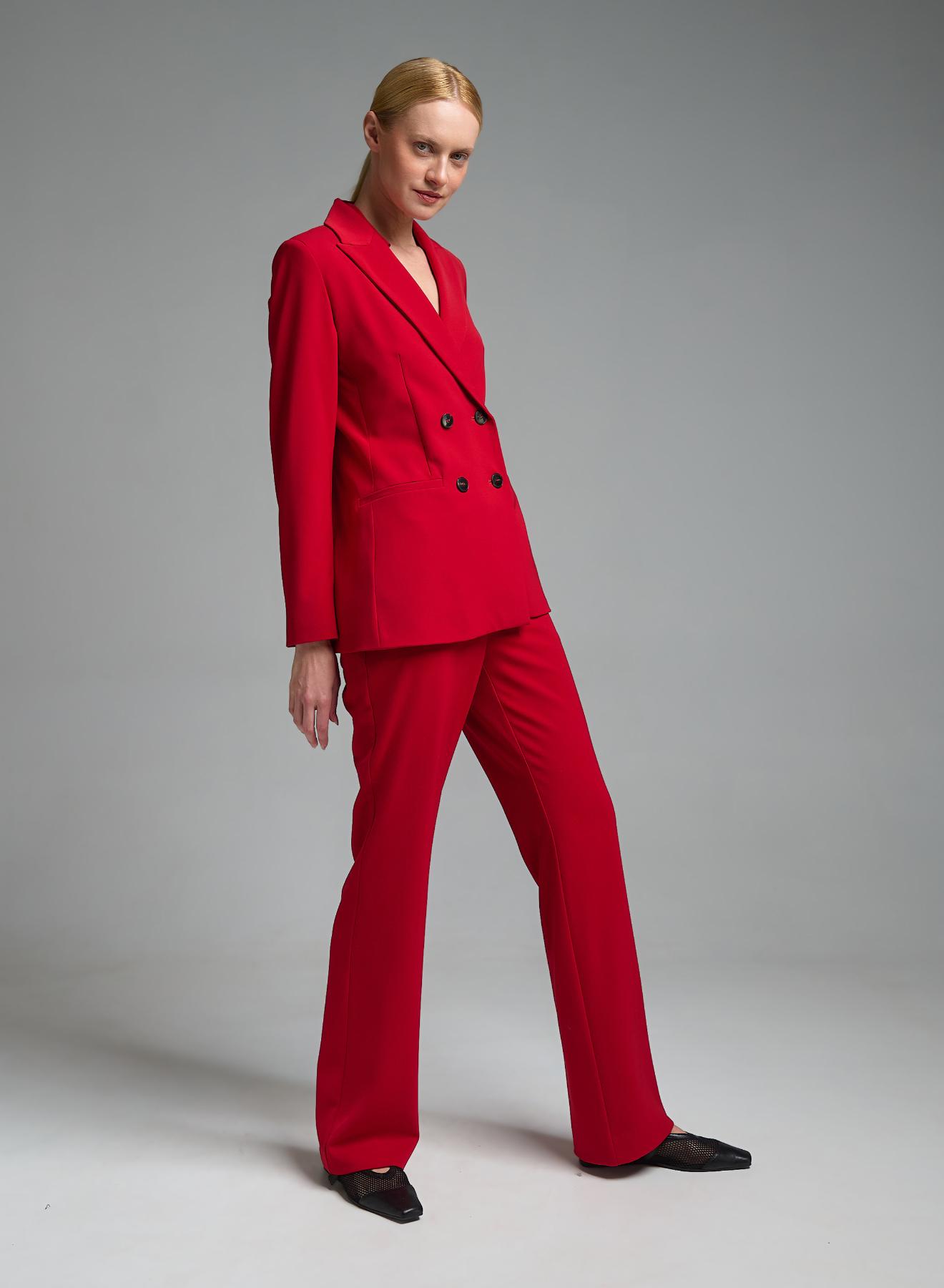 Κόκκινο Σακάκι σταυροκούμπωτο Emme Marella - 5