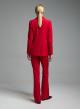 Red slim flared Trousers Emme Marella - 3