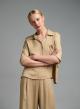 Beige Shirt with three quarters sleeves Eco - 0
