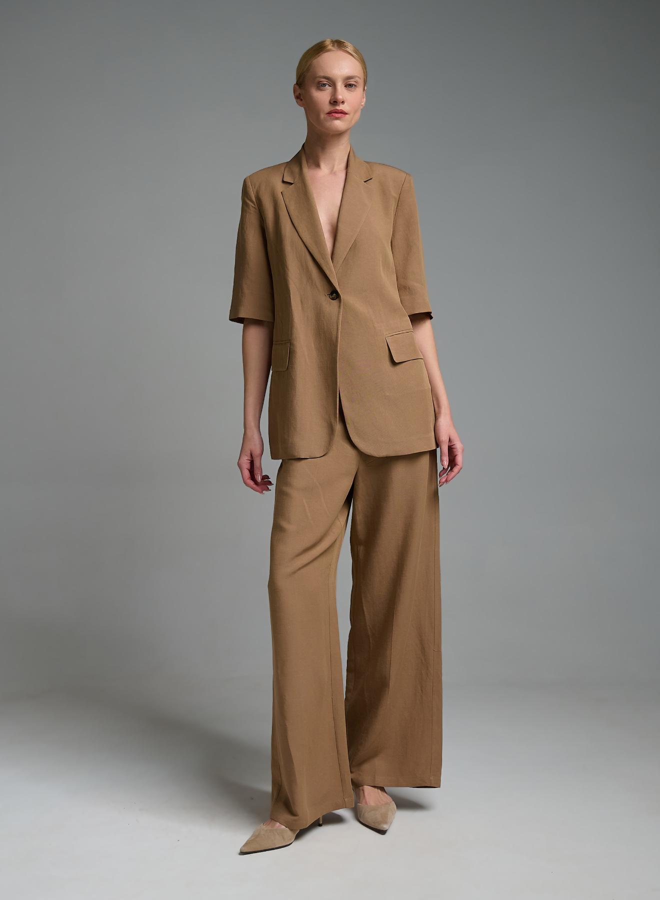 Κάμελ Σακάκι με κοντά μανίκια Emme Marella - 5