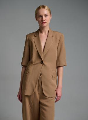 Κάμελ Σακάκι με κοντά μανίκια Emme Marella - 57793