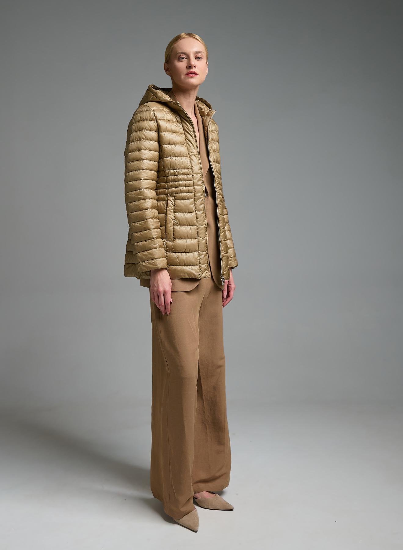 Camel water-repellent Jacket with adjustable hood Emme Marella - 5