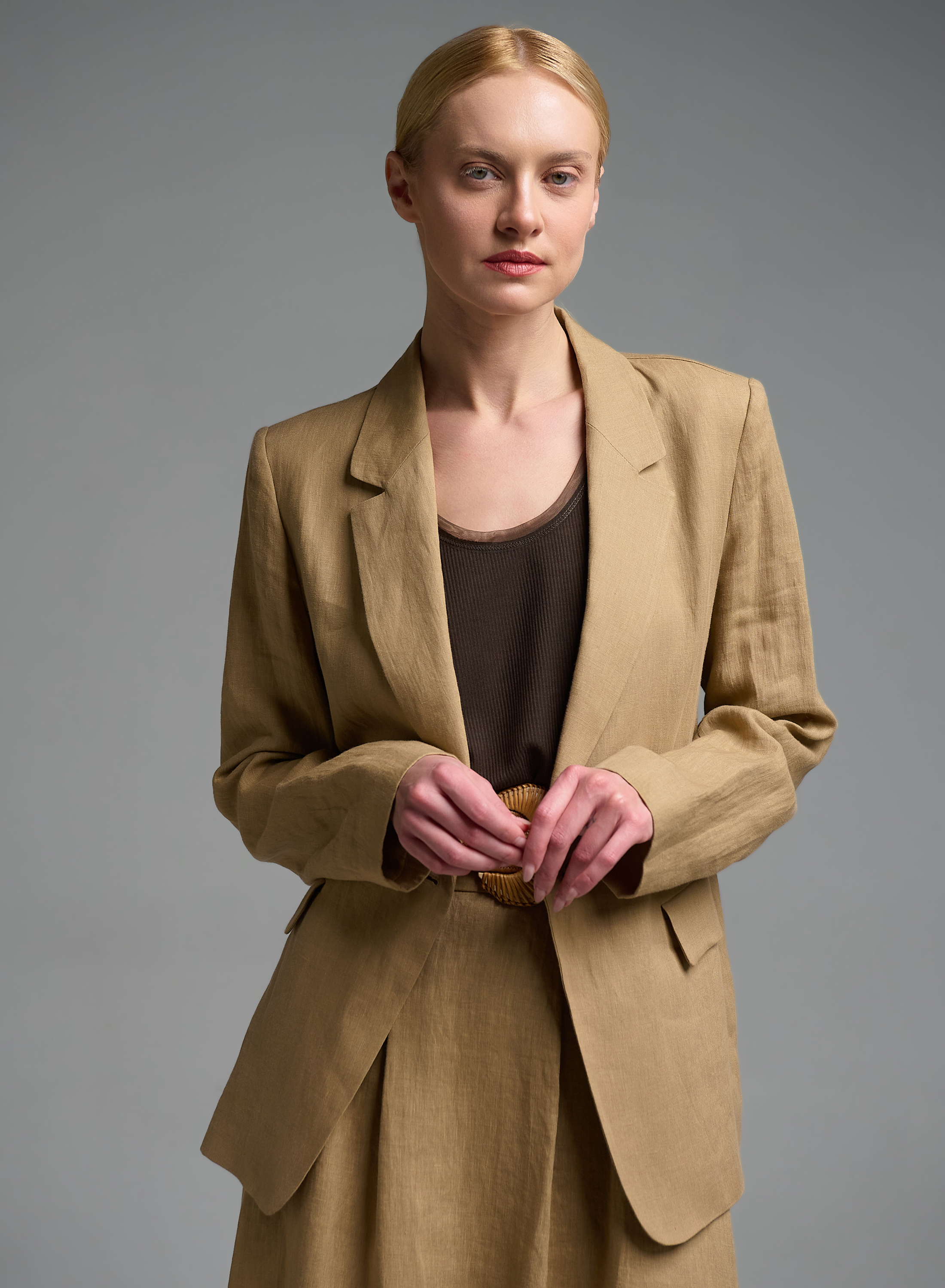 Chocolate Tank Top with toulle details My Star - 2