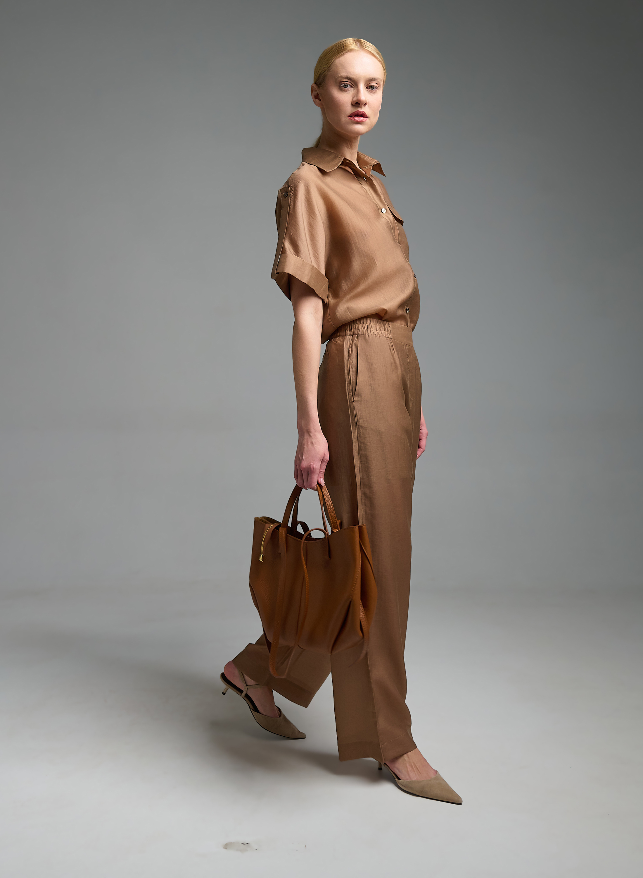 Ταμπά δερμάτινη Τσάντα χειρός-ώμου Lea Lab - 1