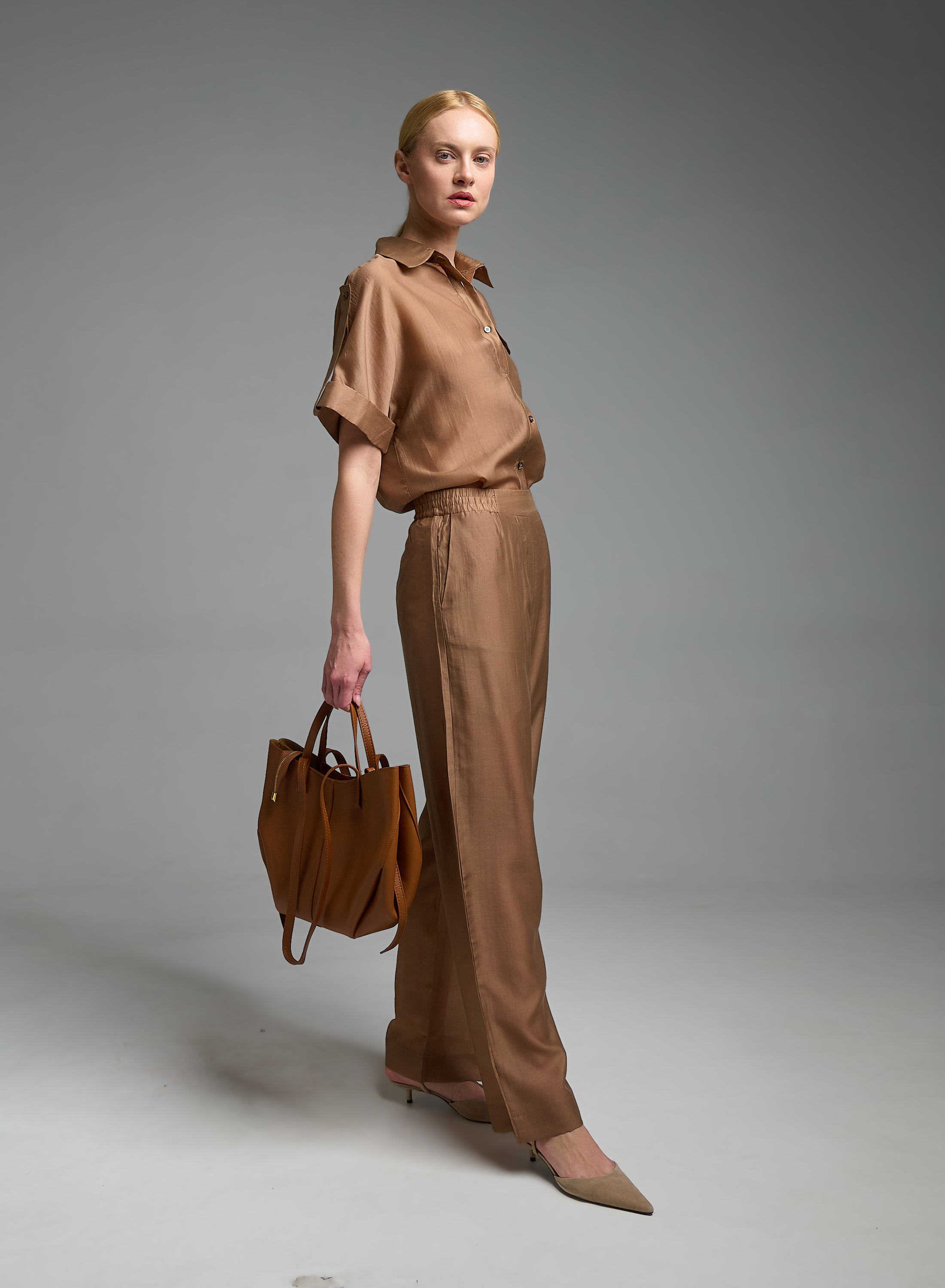 Ταμπά δερμάτινη Τσάντα χειρός-ώμου Lea Lab - 2