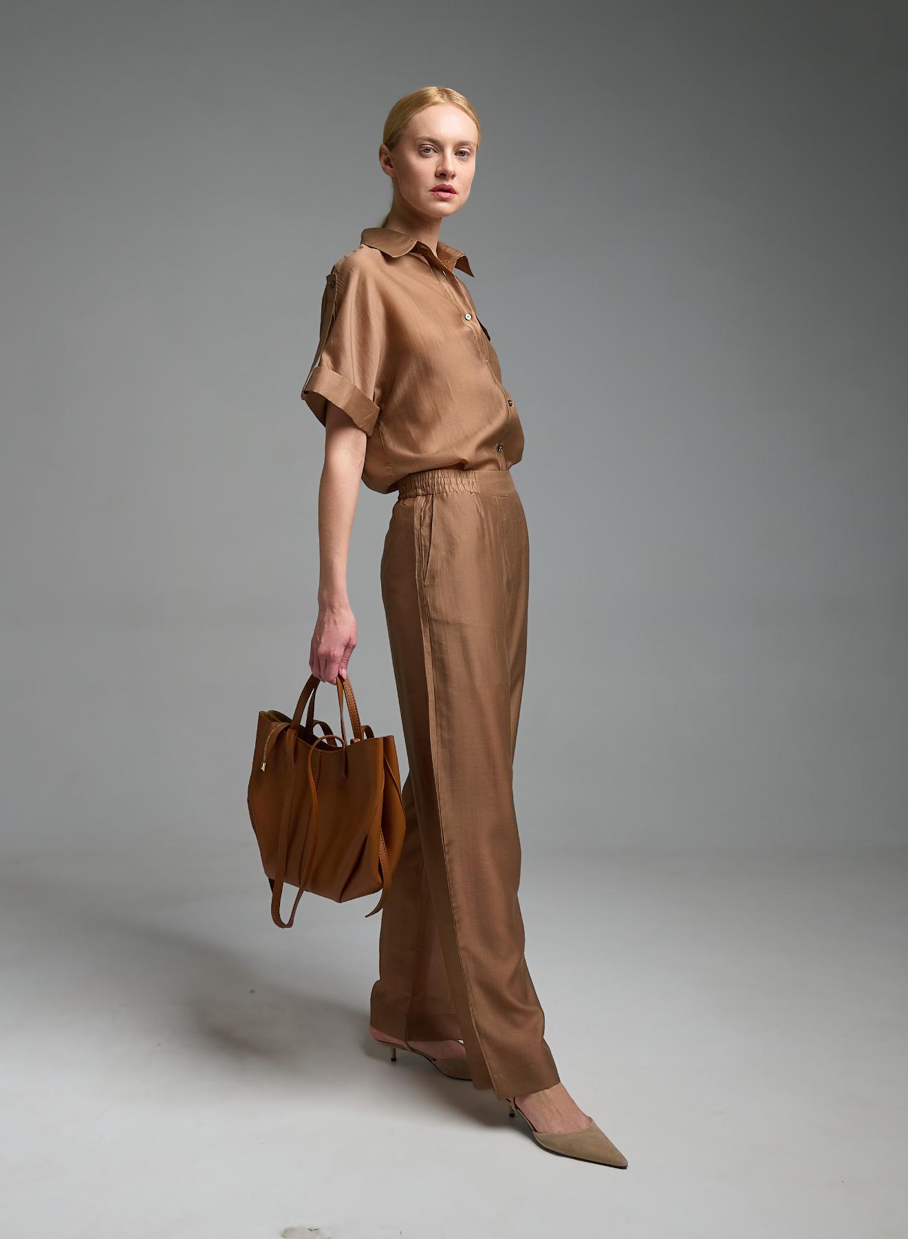 Ταμπά δερμάτινη Τσάντα χειρός-ώμου Lea Lab - 3