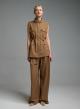 Camel pleated Trousers My Star - 0