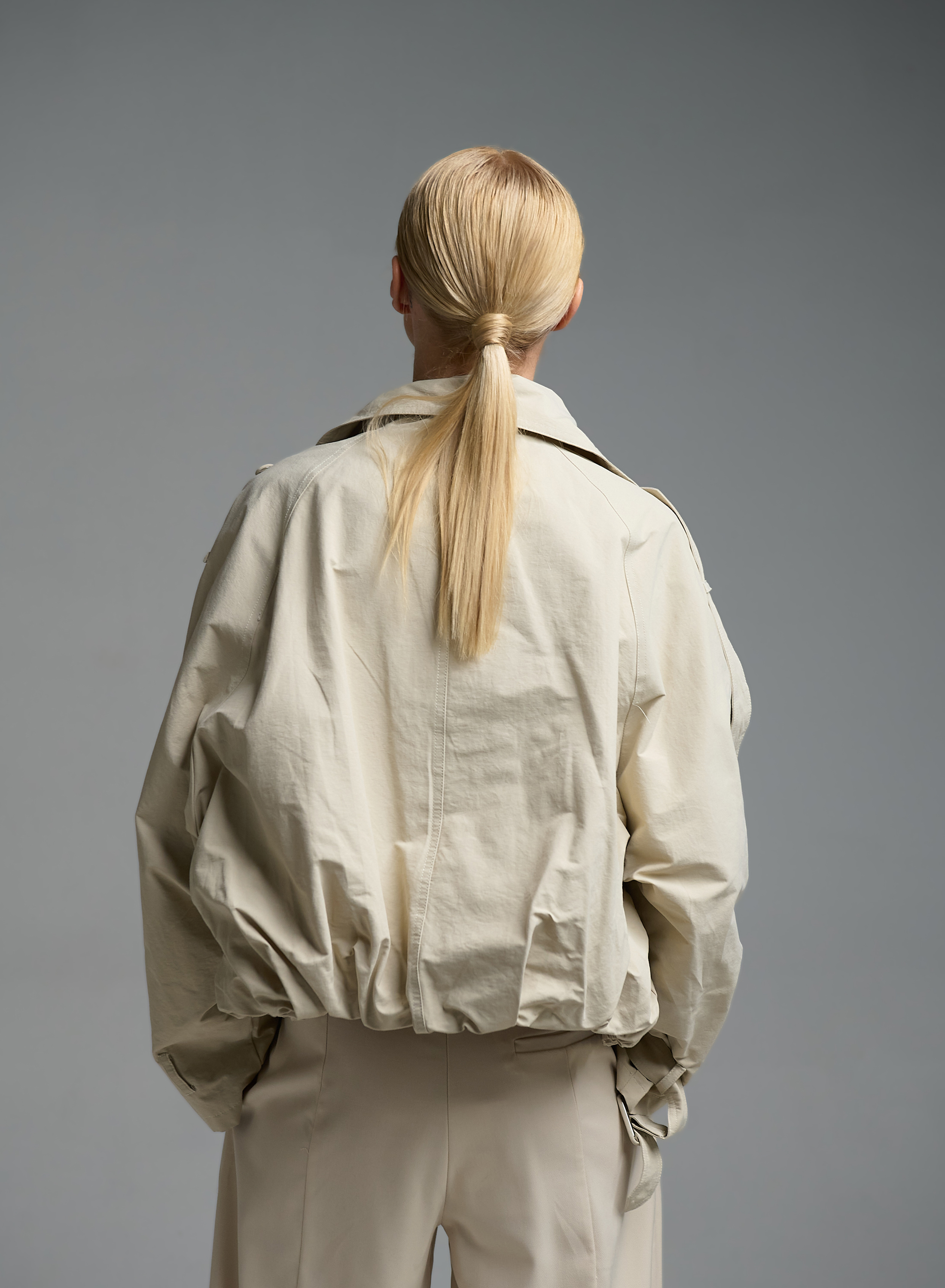 Εκρού σταυροκούμπωτο Μπουφάν My Star - 7