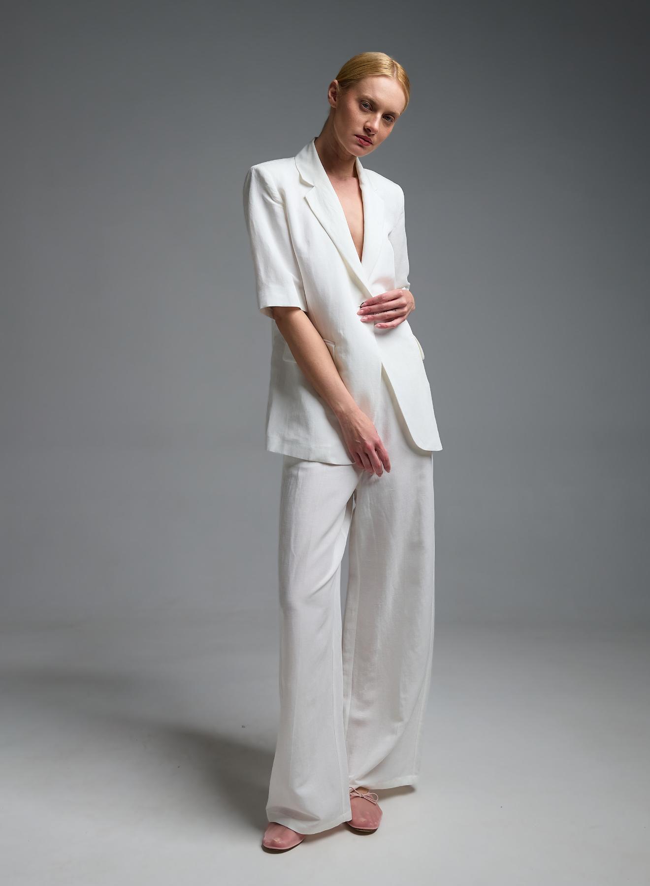 White loose fit Trousers Emme Marella - 1