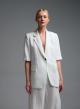 White short sleeved linen Jacket Emme Marella - 1