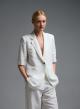 White short sleeved linen Jacket Emme Marella - 0