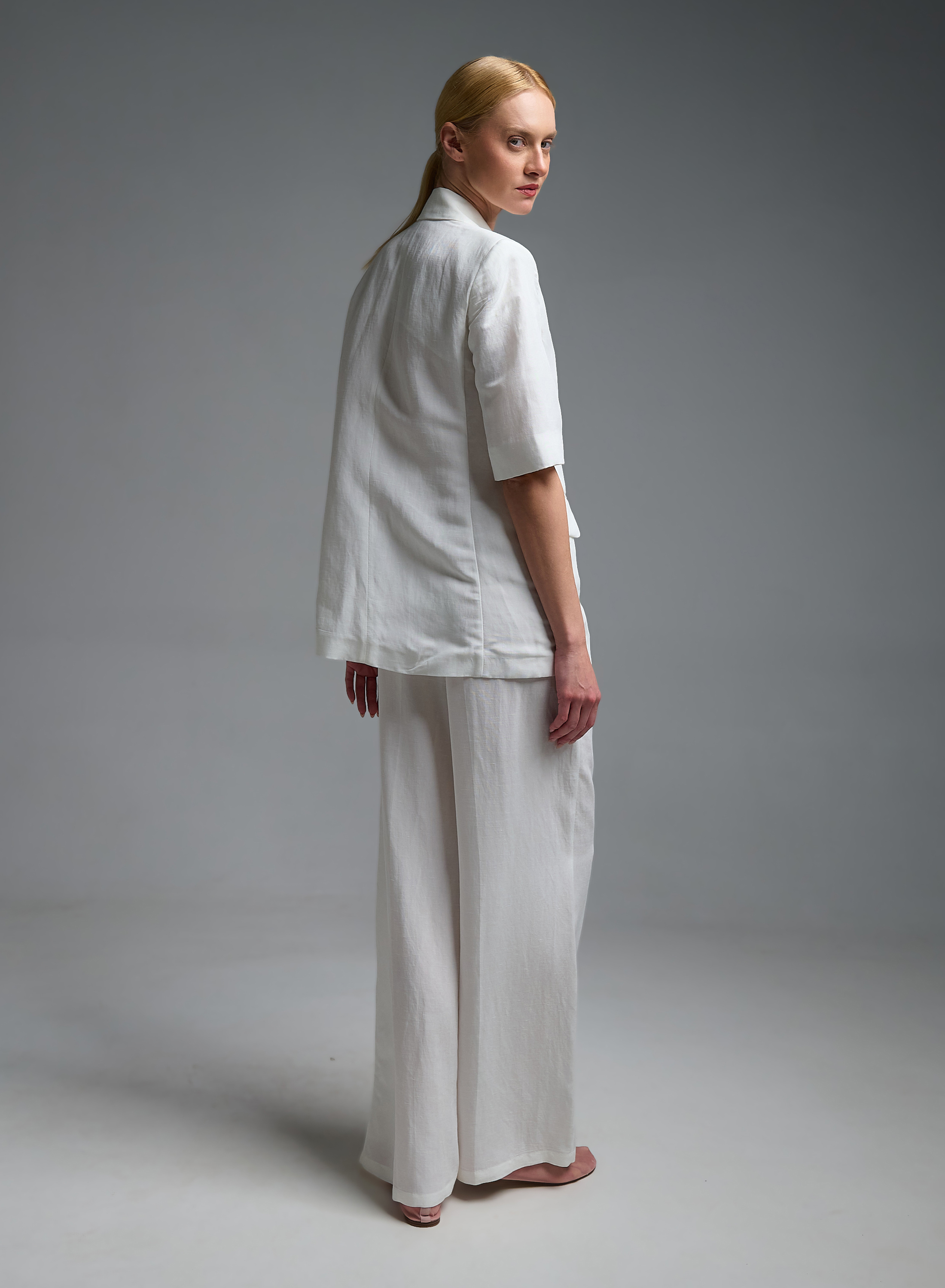 White loose fit Trousers Emme Marella - 3