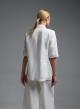 White short sleeved linen Jacket Emme Marella - 4