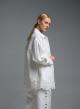 White Denim Jacket with embroidery cut Tensione In-7