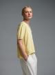 Yellow knitted Blouse with short sleeves and with V neckline Valentina Milano - 2