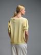 Yellow knitted Blouse with short sleeves and with V neckline Valentina Milano - 3