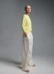Yellow knitted Blouse with three quarters sleeves Valentina Milano - 0