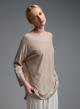 Taupe πλεκτή Μπλούζα loose fit Valentina Milano - 3