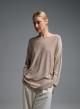 Taupe πλεκτή Μπλούζα loose fit Valentina Milano - 0