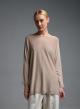 Taupe πλεκτή Μπλούζα loose fit Valentina Milano - 4