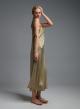 Golden silky touch Dress with straps and with lace details Valentina Milano - 1