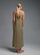 Golden silky touch Dress with straps and with lace details Valentina Milano - 4