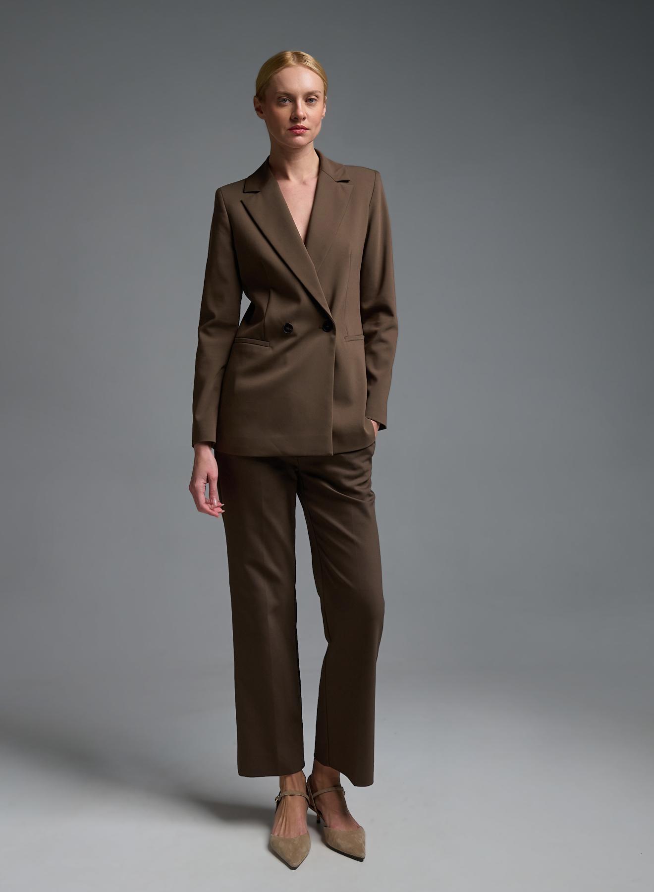 Chocolate straight fit Trousers Emme Marella - 2