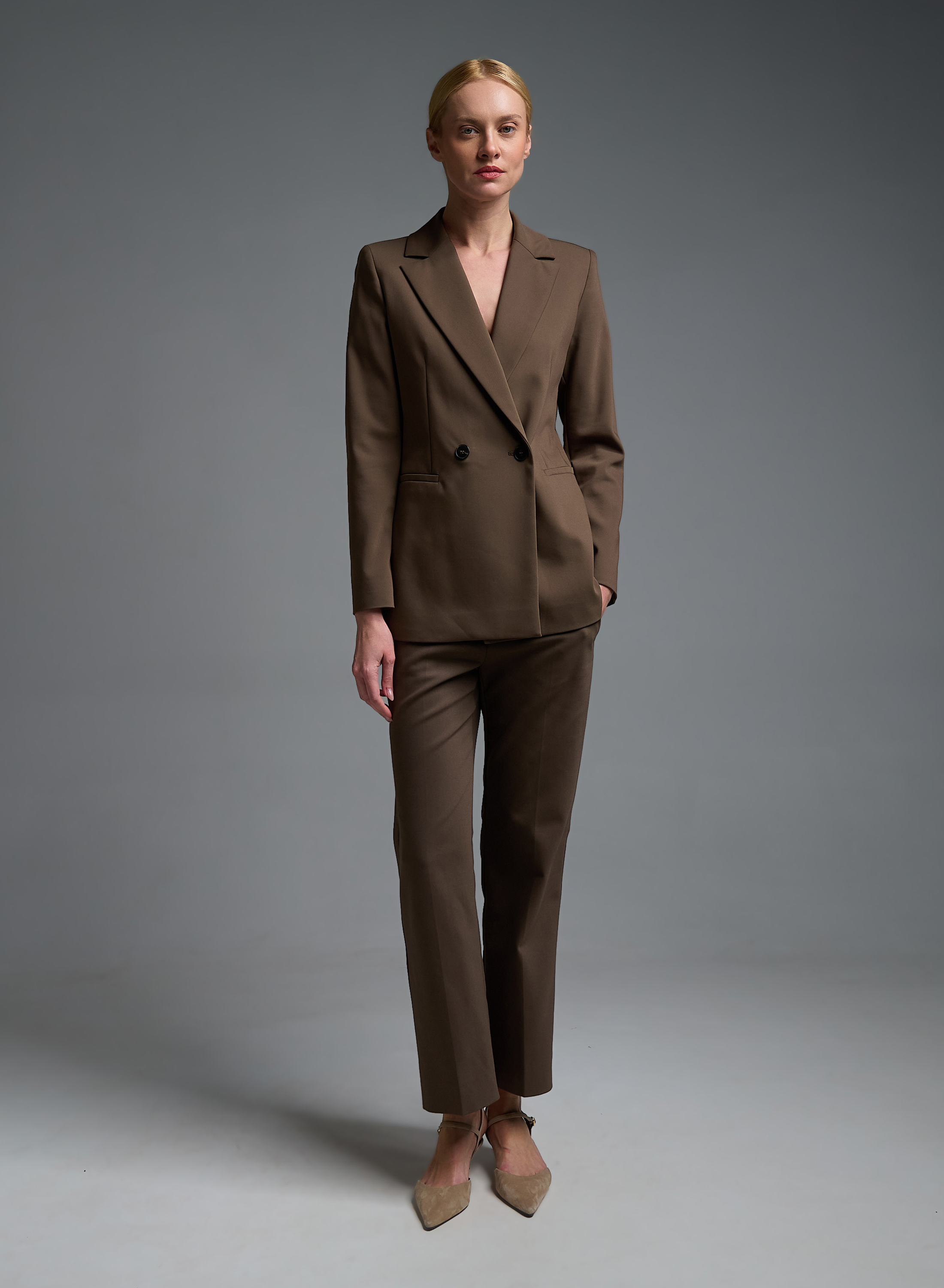 Chocolate straight fit Trousers Emme Marella - 0