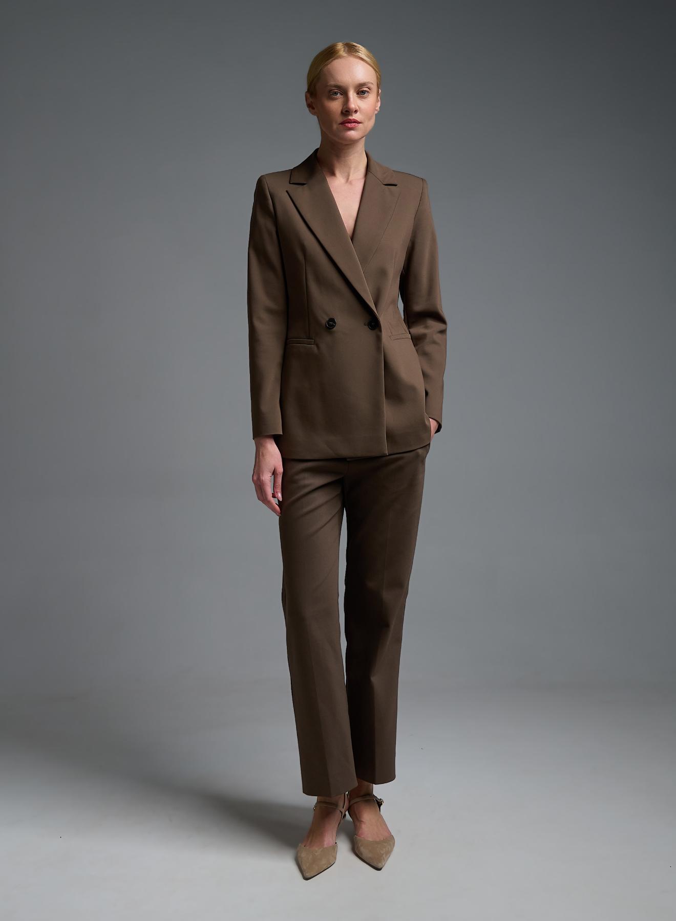 Chocolate straight fit Trousers Emme Marella - 1