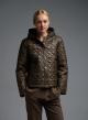 Chocolate water-repellent Jacket with adjustable hood Emme Marella - 0