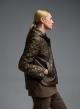 Chocolate water-repellent Jacket with adjustable hood Emme Marella-5