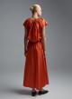 Orange popline Blouse "THALASSA" Devotion Twins - 4