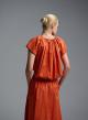Orange popline Blouse "THALASSA" Devotion Twins-5