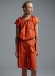 Orange popline Blouse "THALASSA" Devotion Twins - 3
