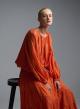 Orange voile Blouse with balloon sleeves "WILLOW" Devotion Twins - 4