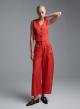Orange linen Trousers Emme Marella-5