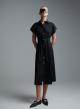 Black sleeveless chemisier Dress with belt R.R. - 0