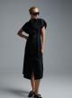 Black sleeveless chemisier Dress with belt R.R. - 1
