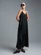 Black silky touch Dress with straps Vicolo - 3