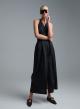 Black sleeveless halter neck Dress with belt and with open back Emme Marella - 3