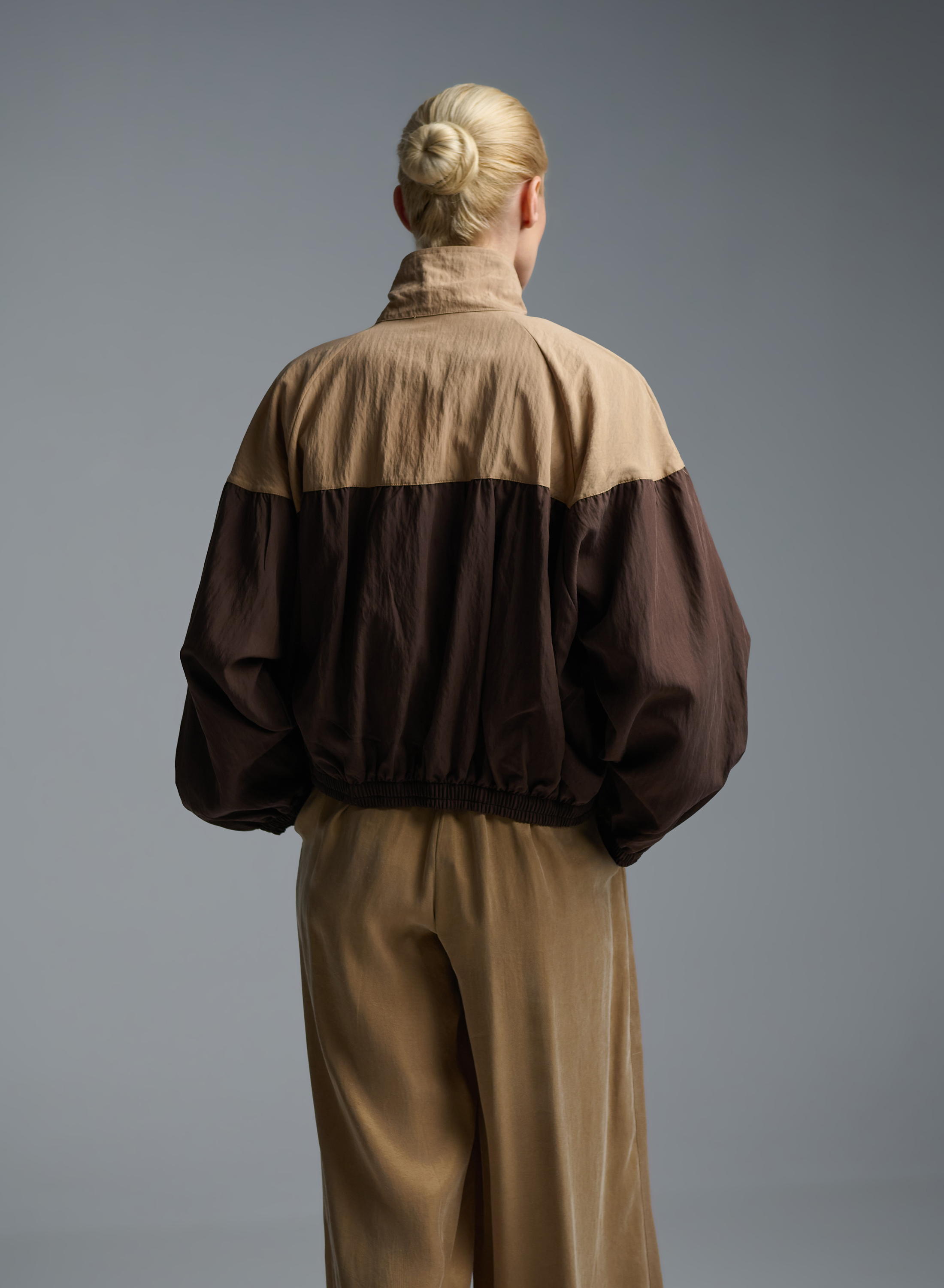 Σοκολά-Κάμελ bomber Jacket Vicolo - 6