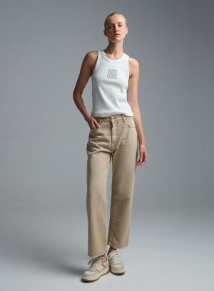 Beige denim Trousers Tensione Inn - 60615